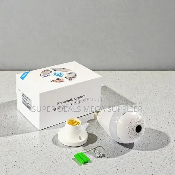 360 Panoramic 1080p Motion Detection Home Security Wifi Bulb Camera