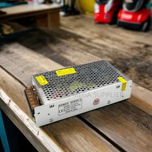 12v 10a Power Supply Unit With Perforated Metal Case And Led Display