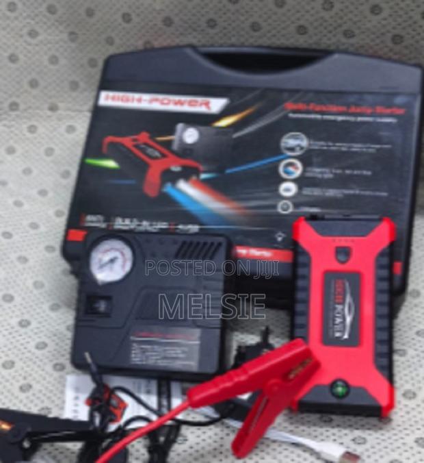 High Power 99800mah Jump Starter With Air Pump and Dual Usb Outputs
