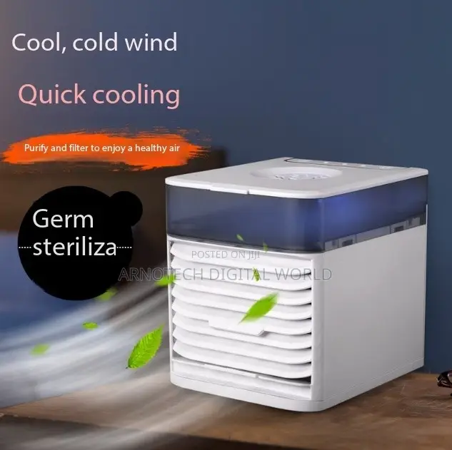 Portable Ultra Usb Air Cooler Cooling Fan Indoor Humidifier 3 Speed