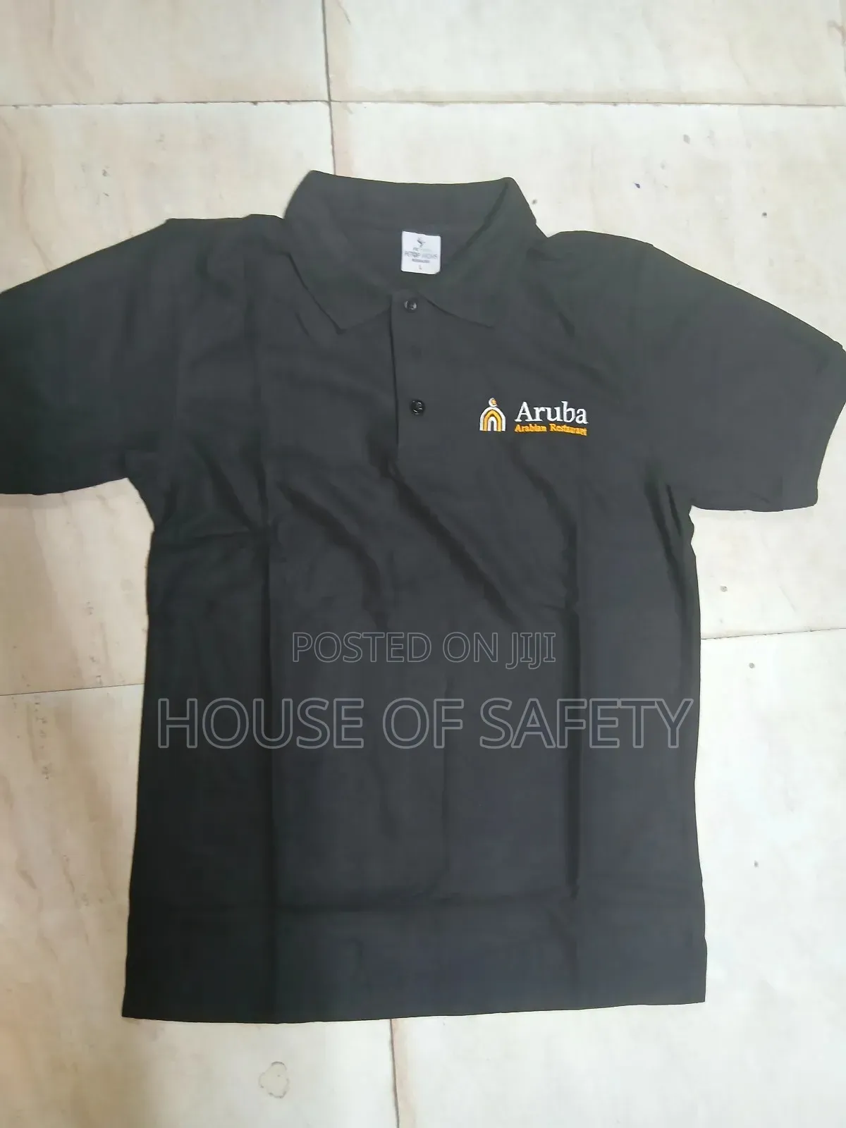 Black Polo Tshirt Cotton in and Out Quality