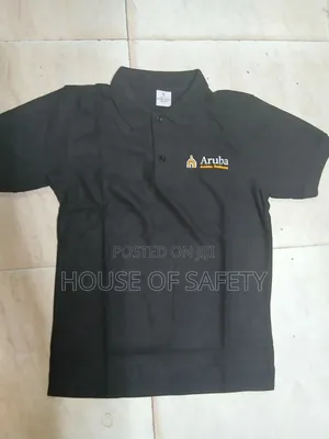 Black Polo Tshirt Cotton in and Out Quality