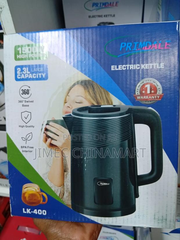 Black 2.3l Electric Kettle - main view