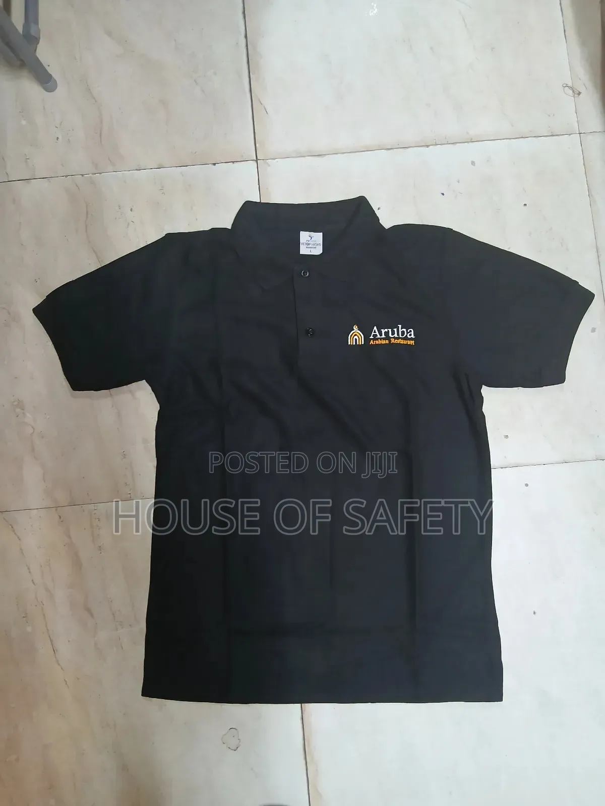 Aruba Branded Polo Tshirts in Black