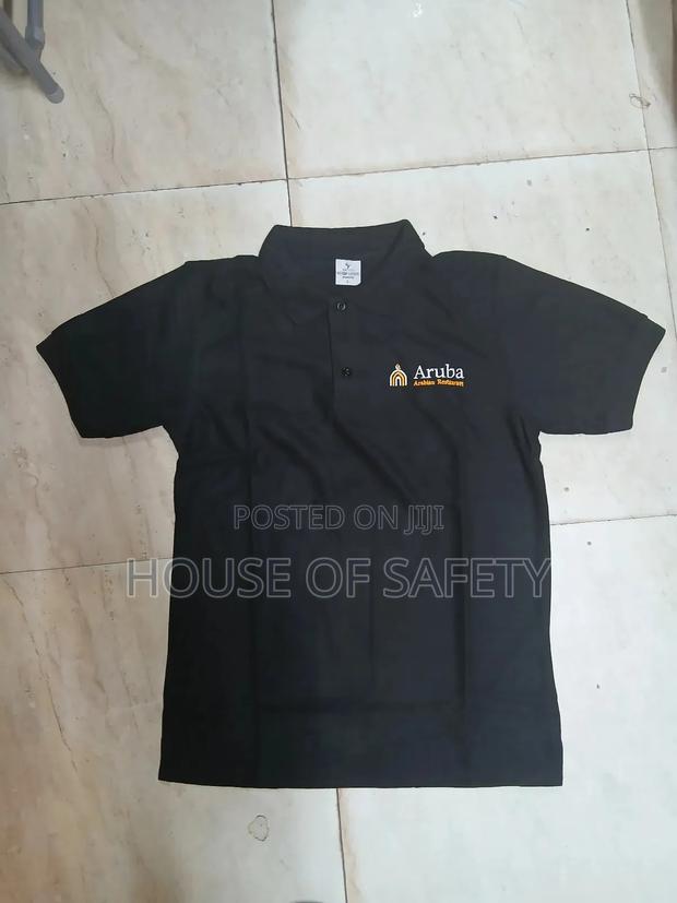 Aruba Branded Polo Tshirts in Black