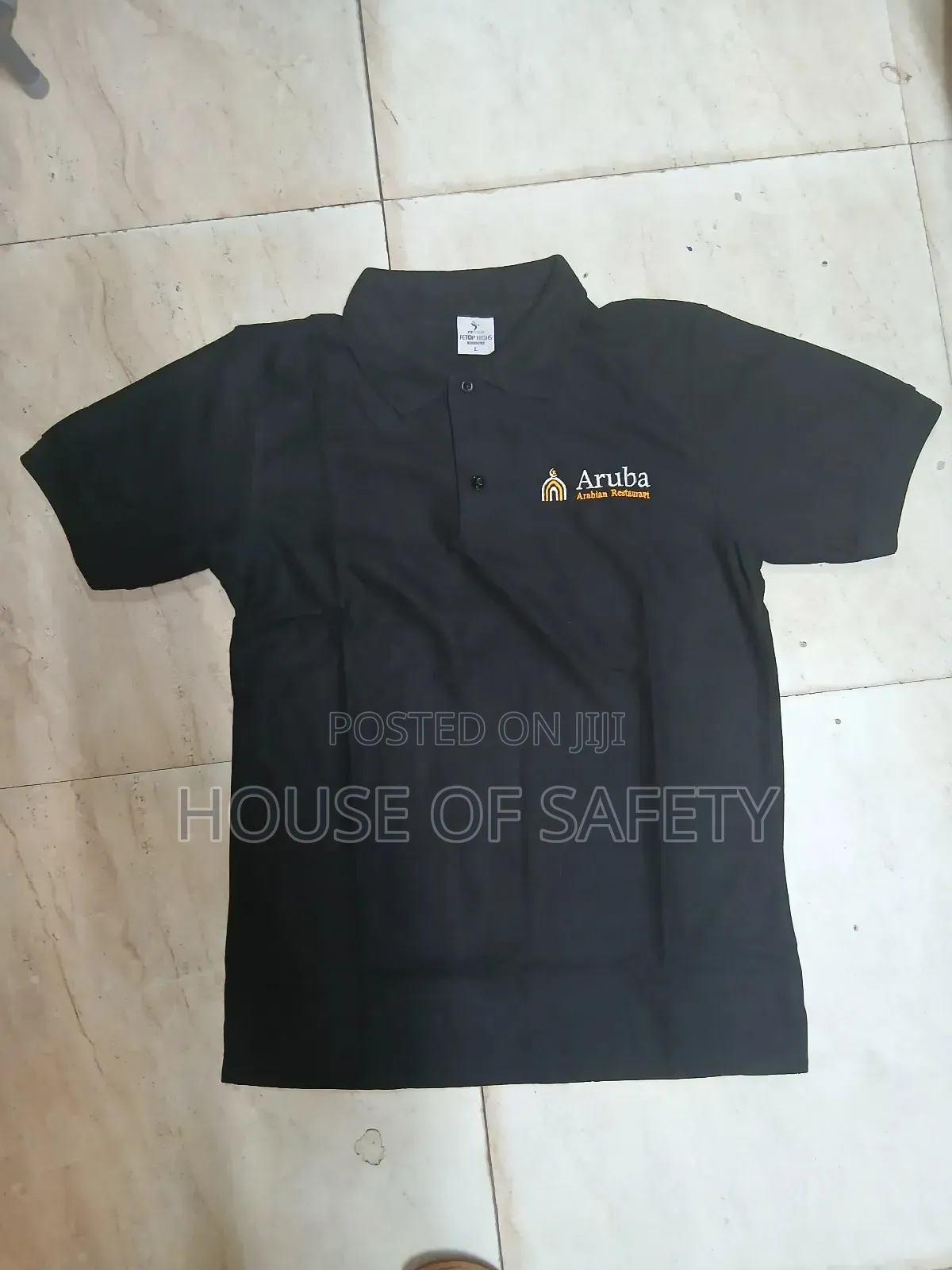 Aruba Branded Polo Tshirts in Black