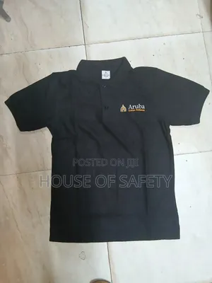 Aruba Branded Polo Tshirts in Black