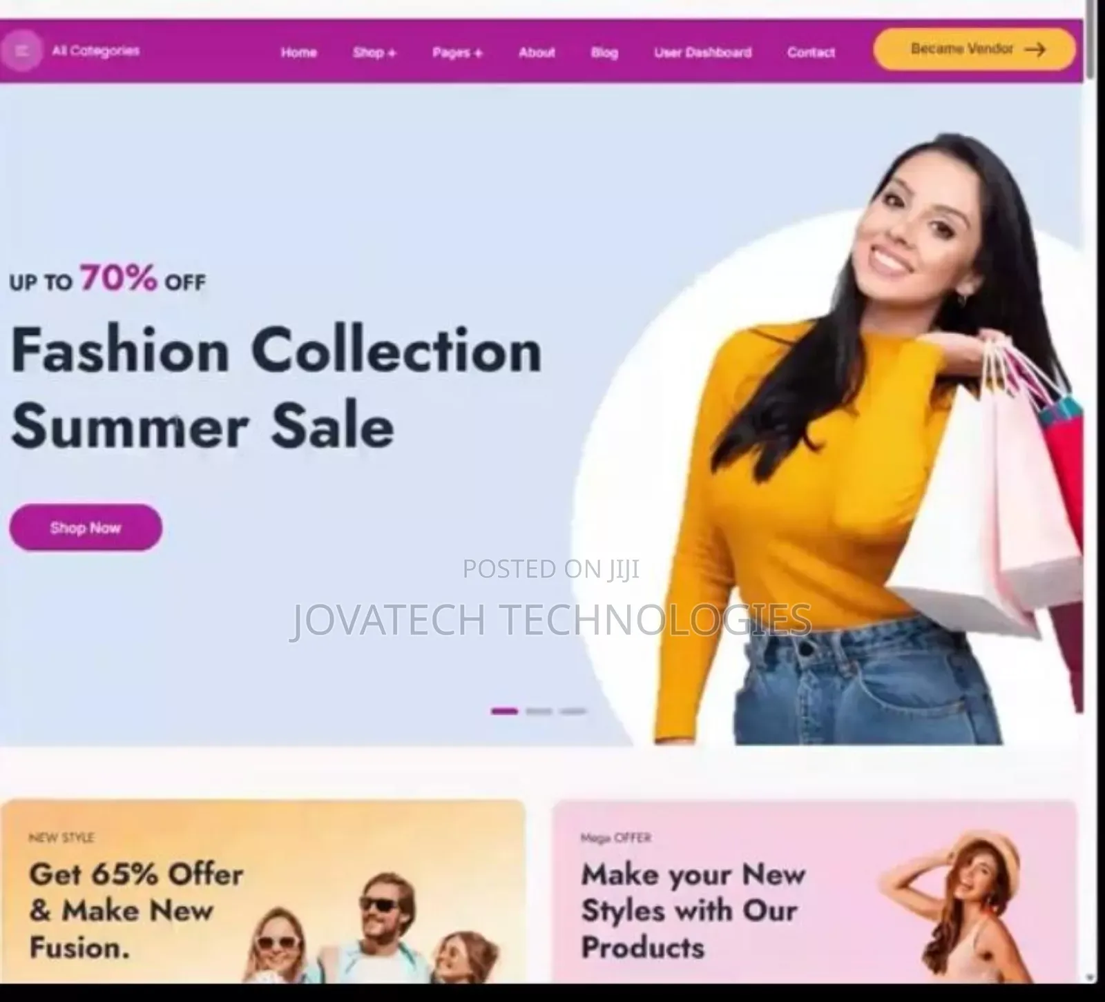 E Commerce Website Development for Businesses