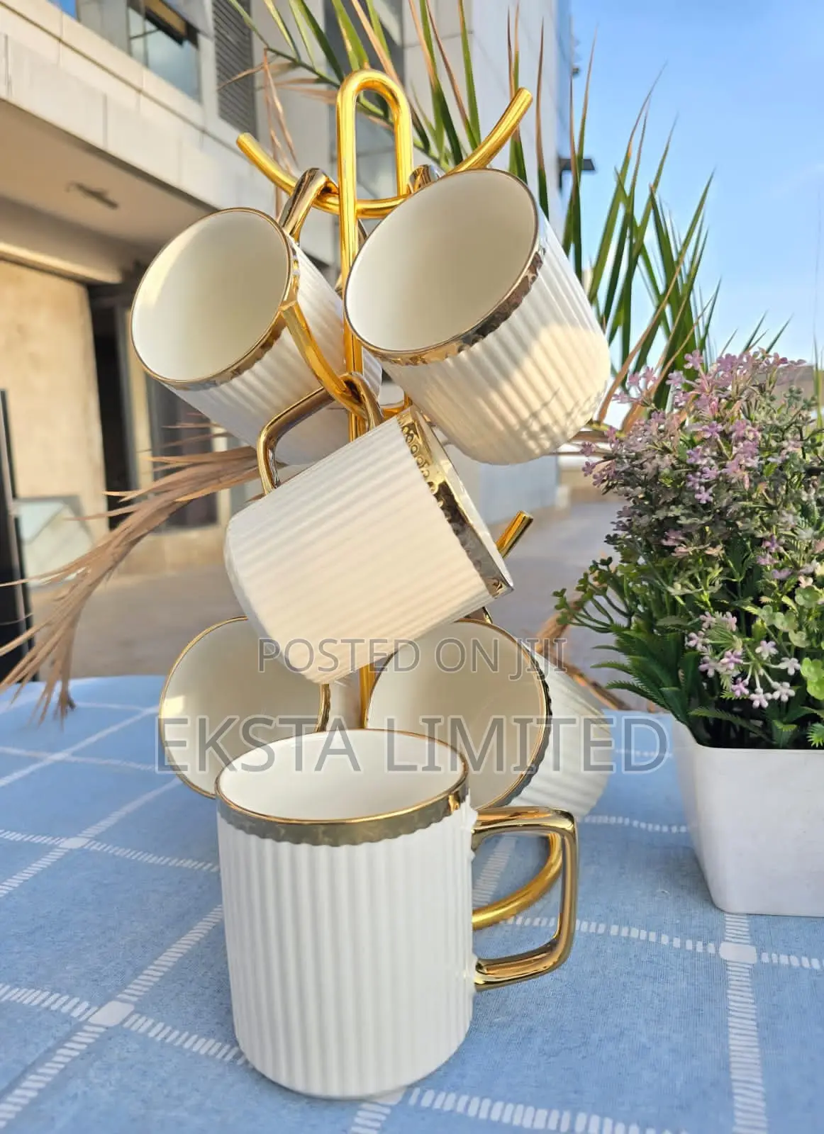 Gold Ring Japanese Mugs