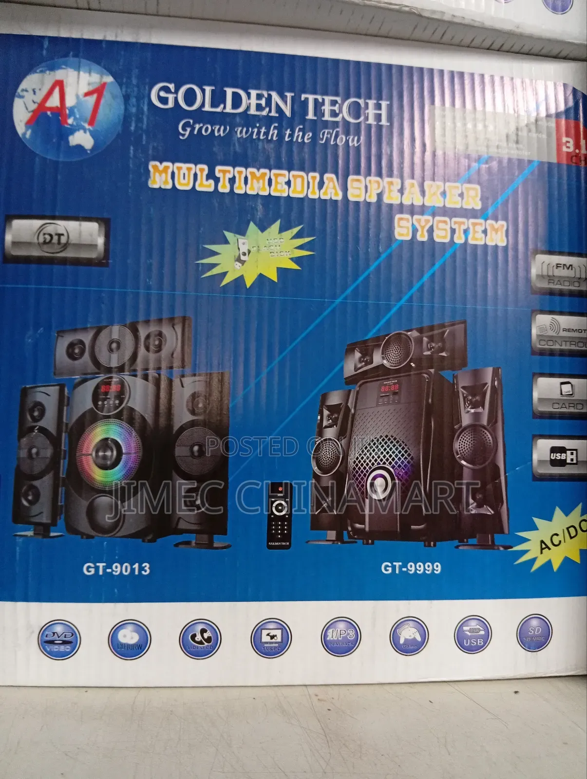 9013 Gold Tech Multimedia Speaker