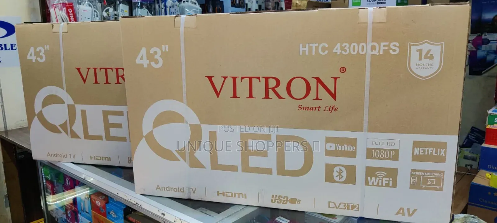 *Vitron 43" Qled Smart Android