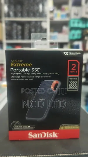 Sandisk 2tb Extreme Portable External SSD - Up to 550mb/S - Usb-C