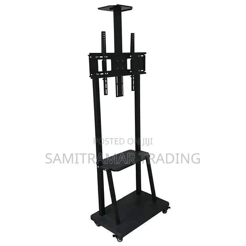 Ava1700 Rolling Cat Mobile Tv Stand Size 32" to 75" Adjustable Height