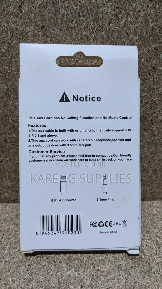 Lightning 8 Pin to 3.5mm Audio Cable - thumbnail 2