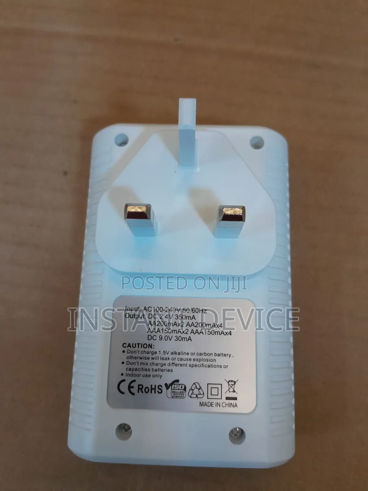 Battery Charger for Aa, Aaa and 9v Rechargeable Batteries