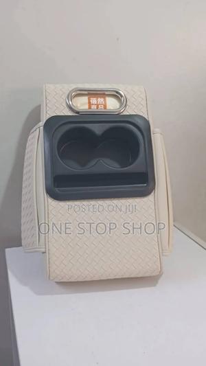 Baije Leather Armrest Clip on Cushion With Cup Saviette Phone Holder - thumbnail 2