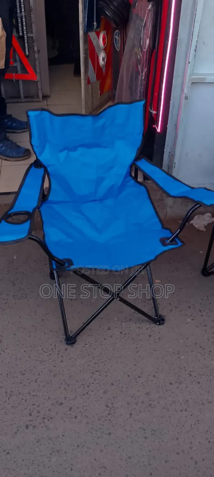 Blue Foldable Camping Seats
