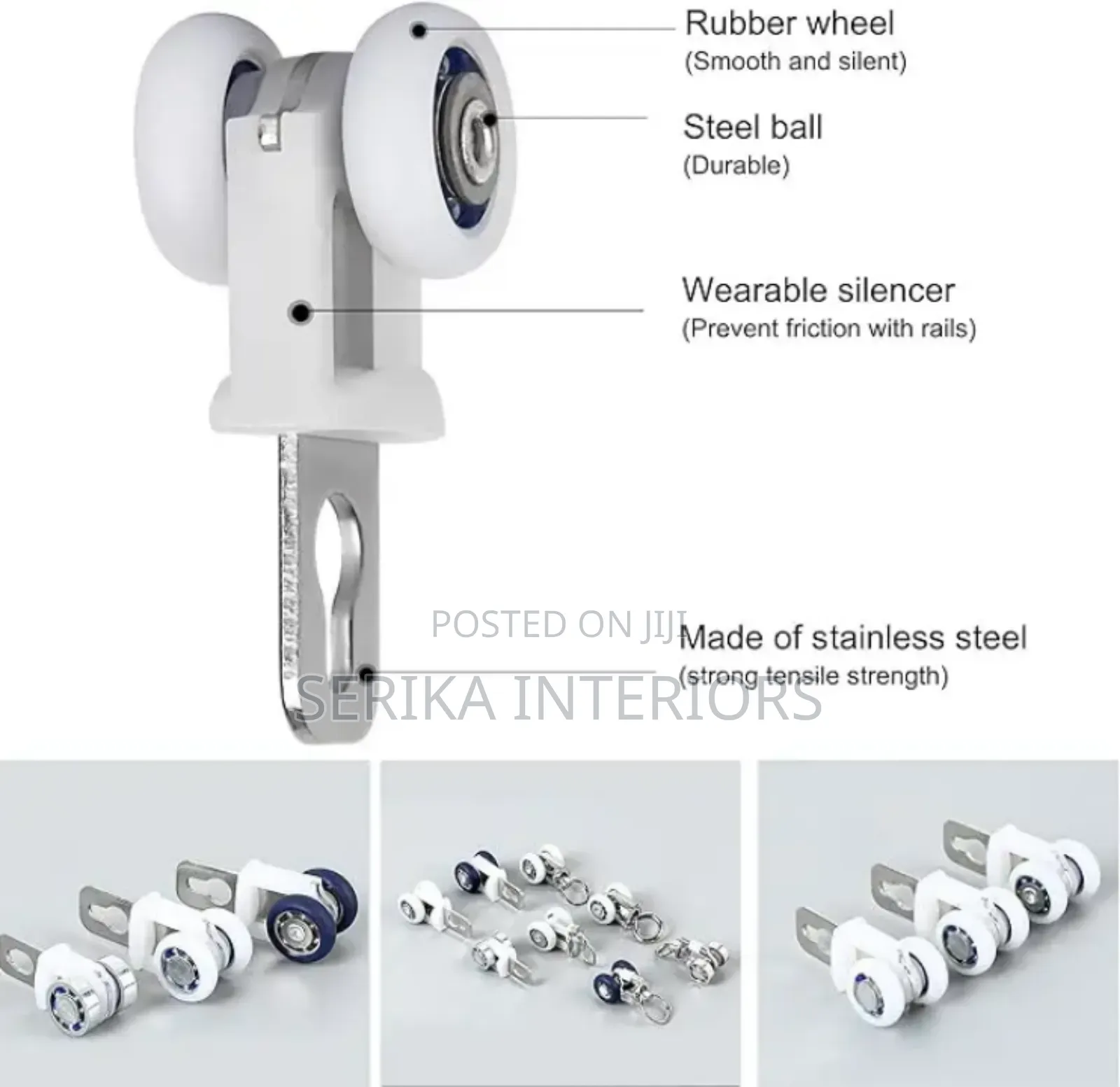Runners Approved Environmental Friendly Curtain Rail Runners Jolia