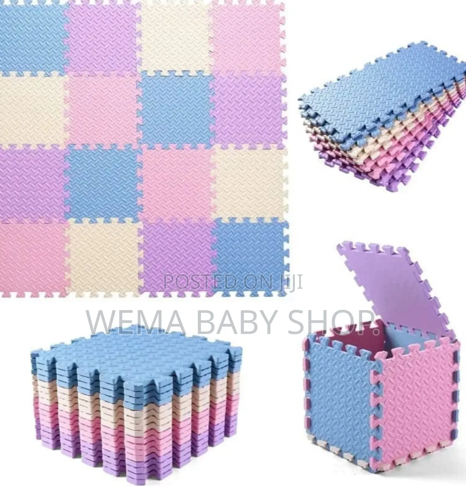 Interlocking Eva Foam Mats (4pcs Of 1×1 Foot)