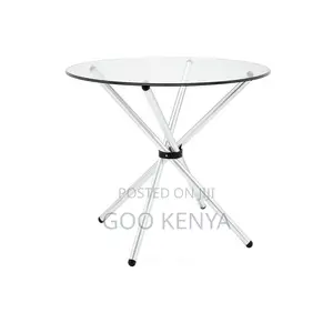 Home Table; Modern Hollow Design Tempered Glass Dining Table