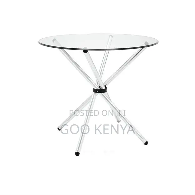 Home Table; Modern Hollow Design Tempered Glass Dining Table