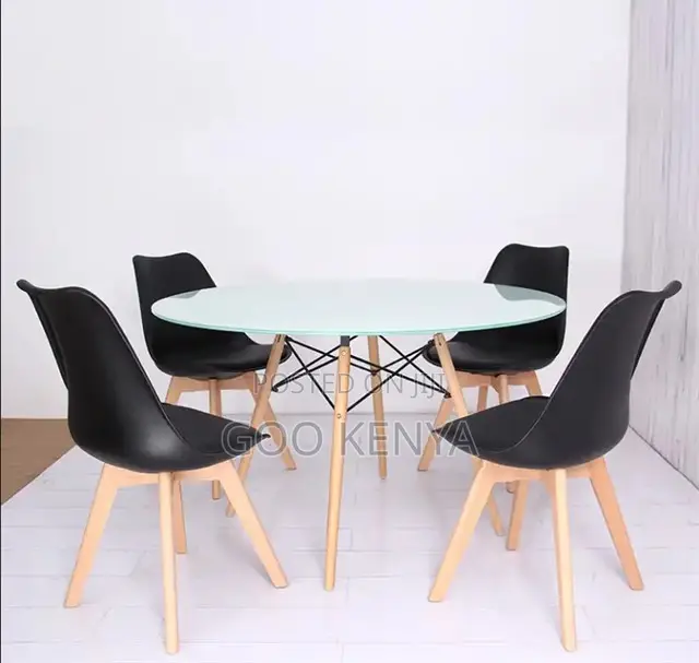 Home Table; Modern Hollow Design Tempered Glass Dining Table