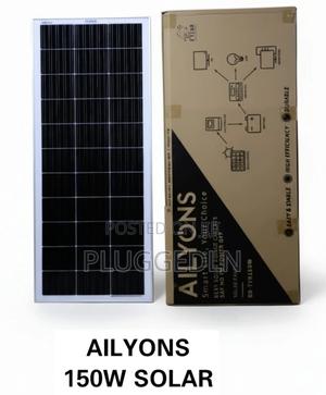Ailyons 150watts Monocrystalline Solar Panel. - main view