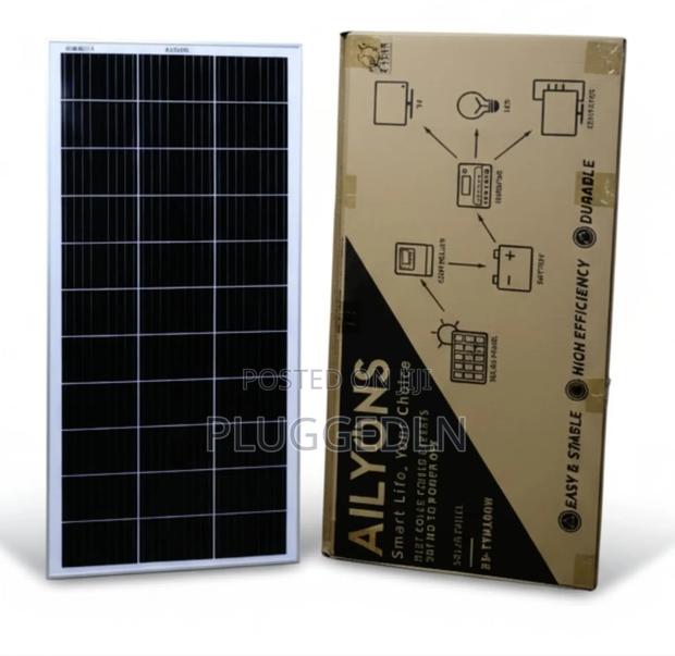 Ailyons 100watts . Monocrystalline Solar Panel. - main view