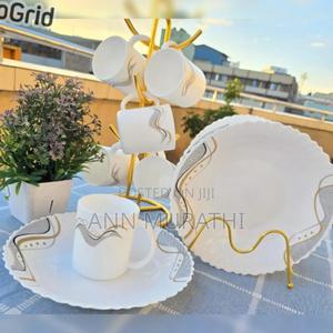 12 All White Dinner Set - main view