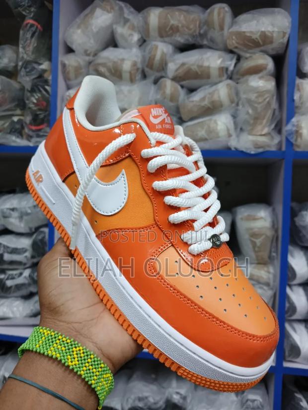 Airforce 1 Orange White Patent - thumbnail 3