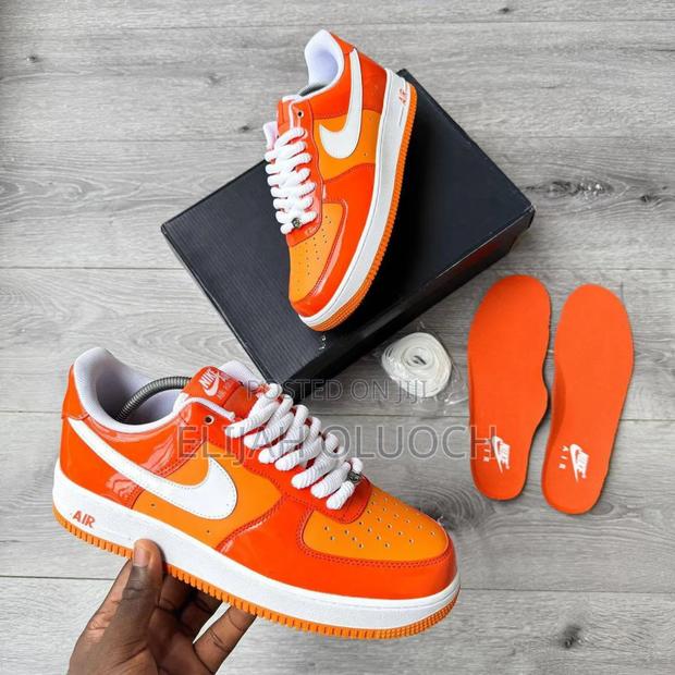 Airforce 1 Orange White Patent - thumbnail 4