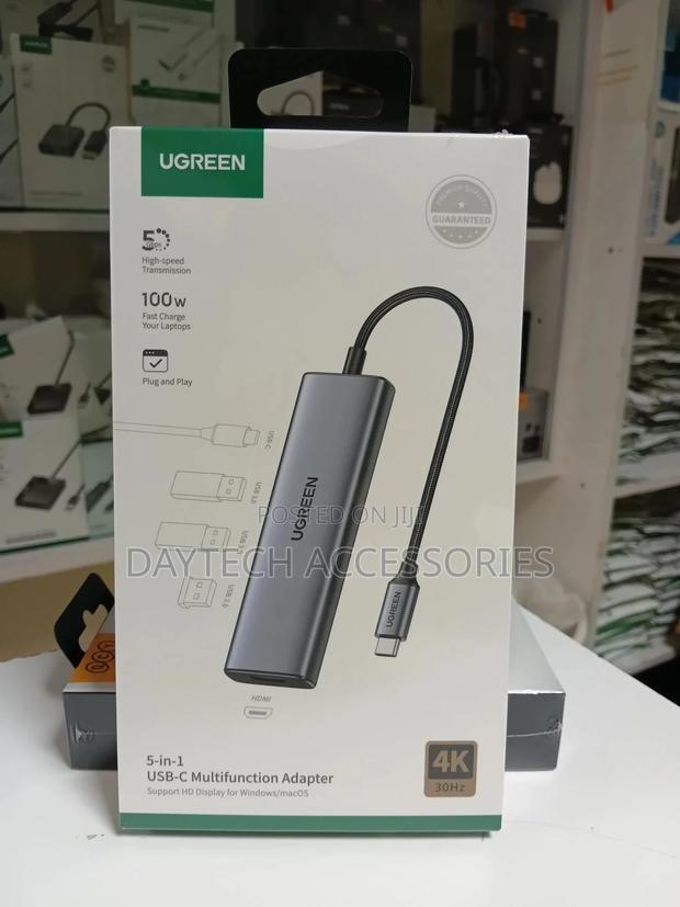 Ugreen Usb-C Multi-Function 5-in-1 Hub Adapter.