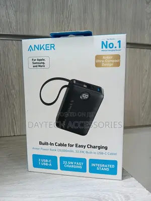 Anker 20000mah 22.5w Power Bank - Black