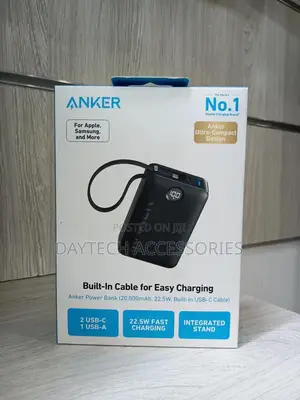 Anker 20000mah 22.5w Power Bank - Black
