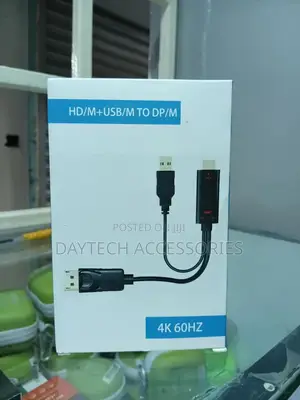 Hdmi to Displayport Cable Adapter/Converter With Usb Power.