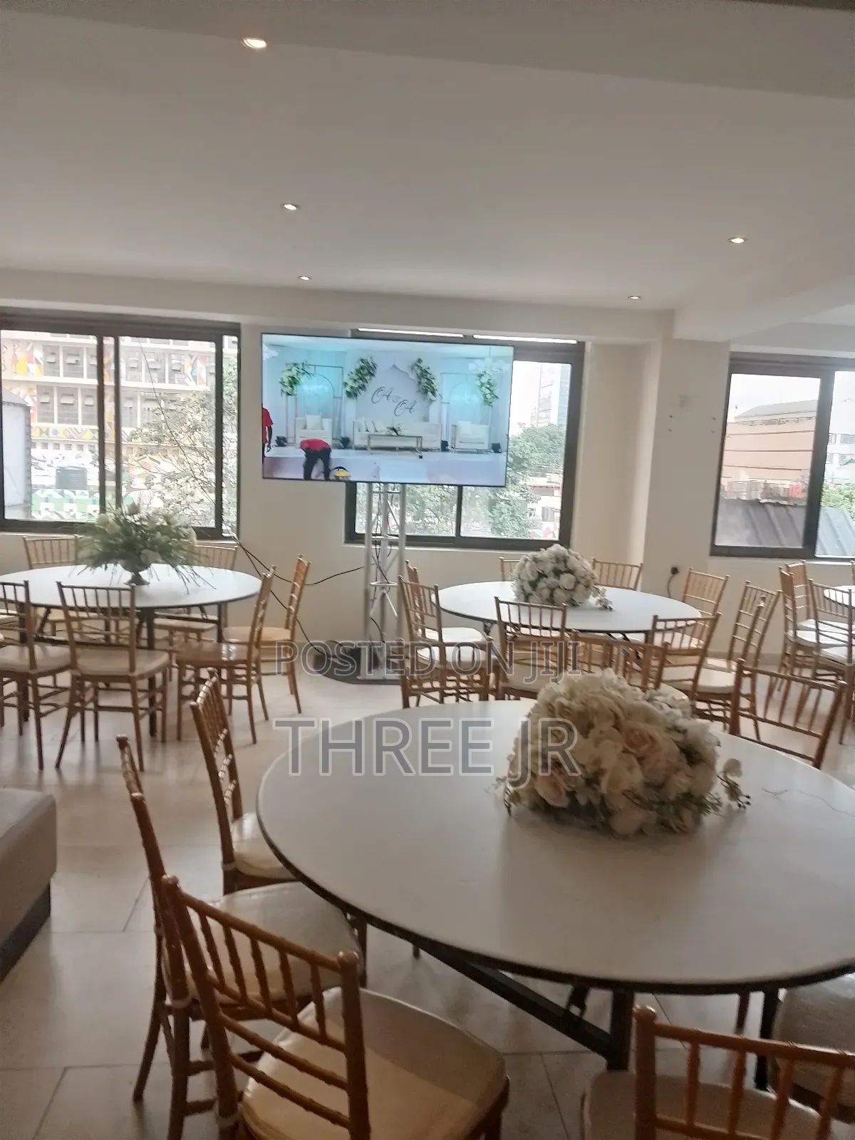 Tv Screens Set Up in Separate Floors Available for Hire