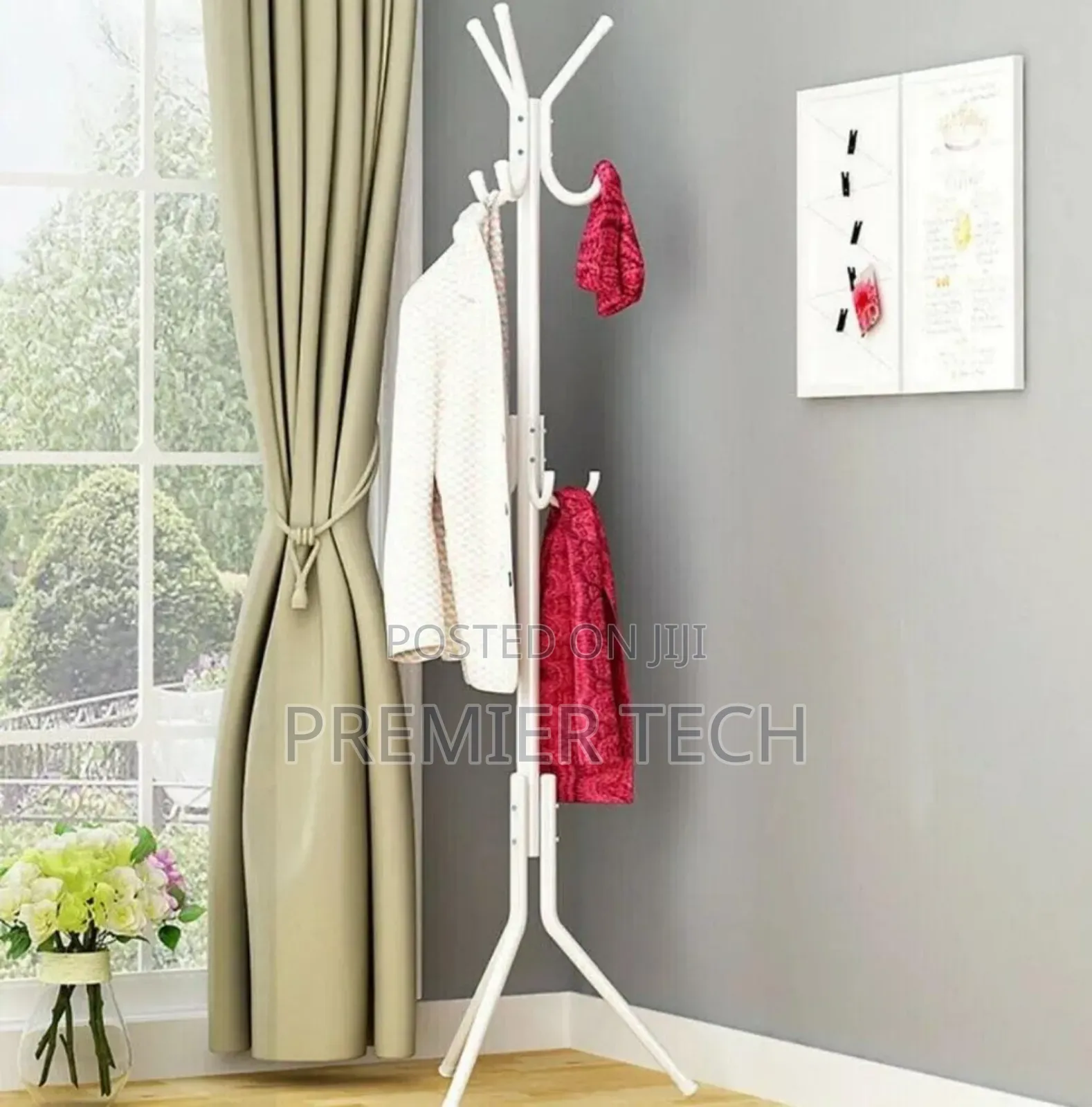 170cm High Metallic Coat or Bags Hanger Stand