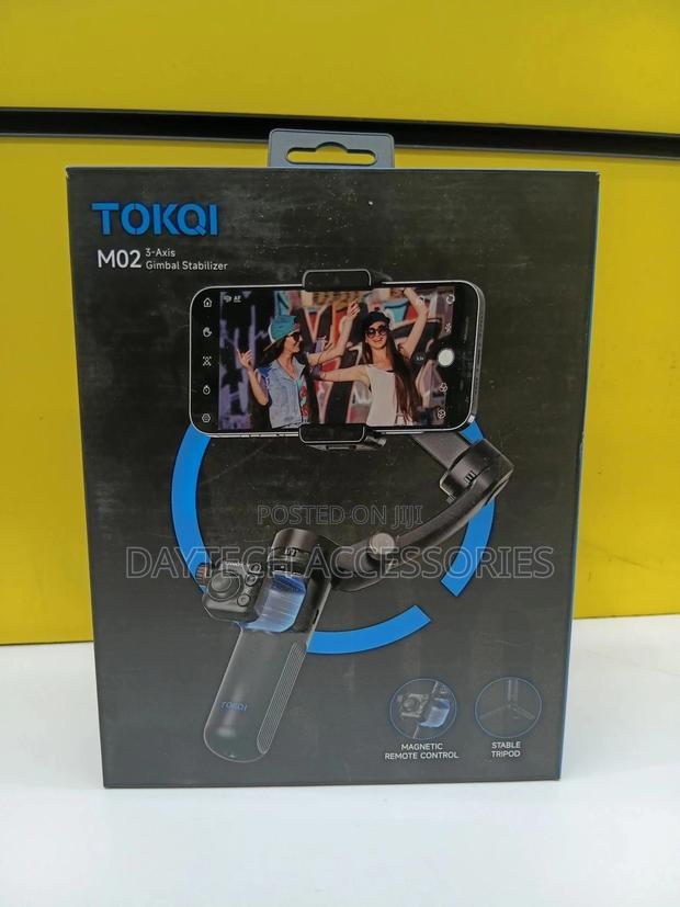 This Is a Tokqi M02 3-Axis Gimbal Stabilizer for Smartphones. - thumbnail 2