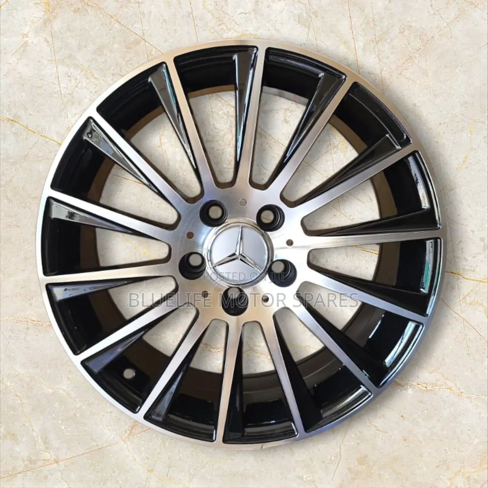 Size 17 Rims for Mercedes Benz (Multispoke Silver)
