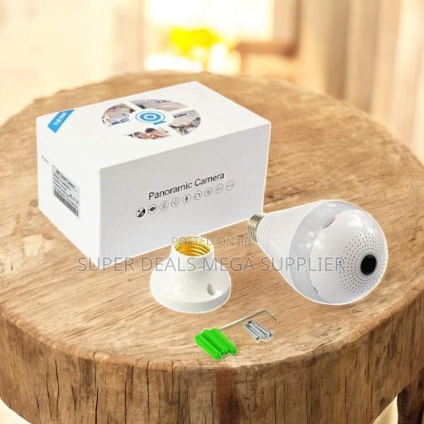 360 Degree 1080p Full Hd Video Playback Support Wifi Bulb Camera