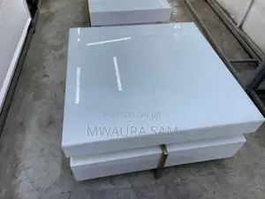 Modern White High-Gloss Coffee Table