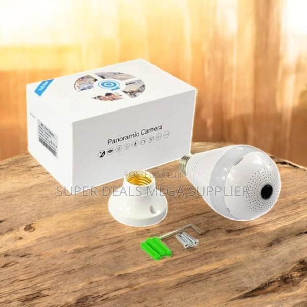 1080p Full Hd 360° Rotation Wifi Bulb Camera Panoramic View Security