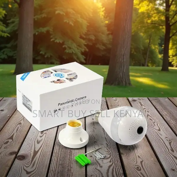360 Panoramic 1080p Motion Detection Home Security Wifi Bulb Camera