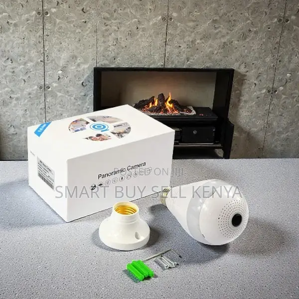 360 Rotation 1080p Pir Human Detection Wifi Bulb Camera