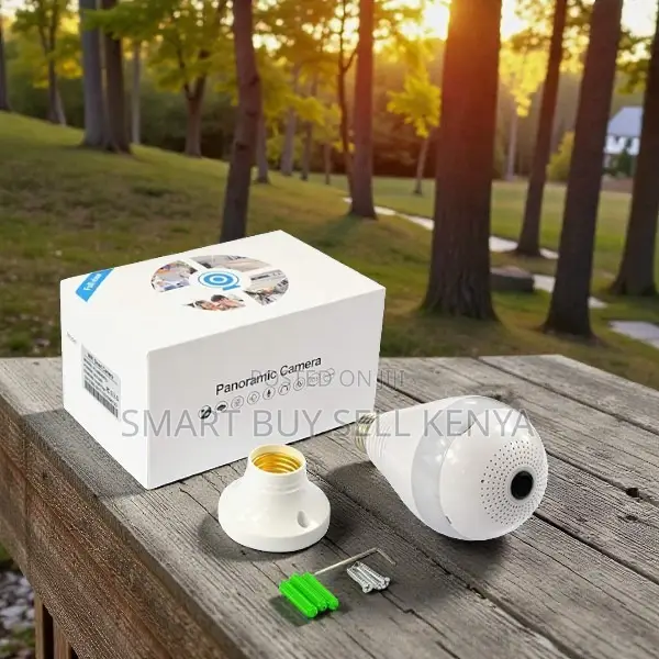 360 Panoramic 1080p Two Way Audio Office Security Wifi Bulb Camera