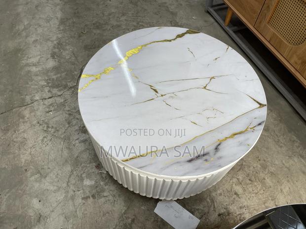 Luxury Round Marble Coffee Table - thumbnail 2