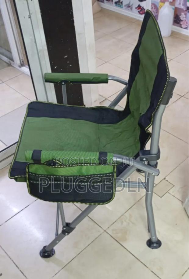 Heavy-Duty Folding Camping Chair With Cup Holder