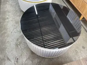 Luxury Round Black Gloss Coffee Table