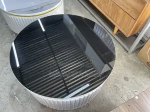 Luxury Round Black Gloss Coffee Table