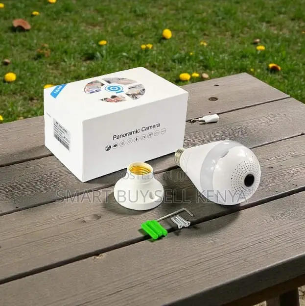 360 Panoramic 1080p Two Way Audio Smart Home Wifi Bulb Camera